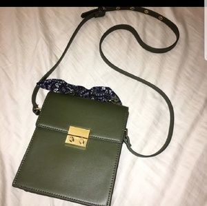 Zara Crossbody Bag With Scarf Detail